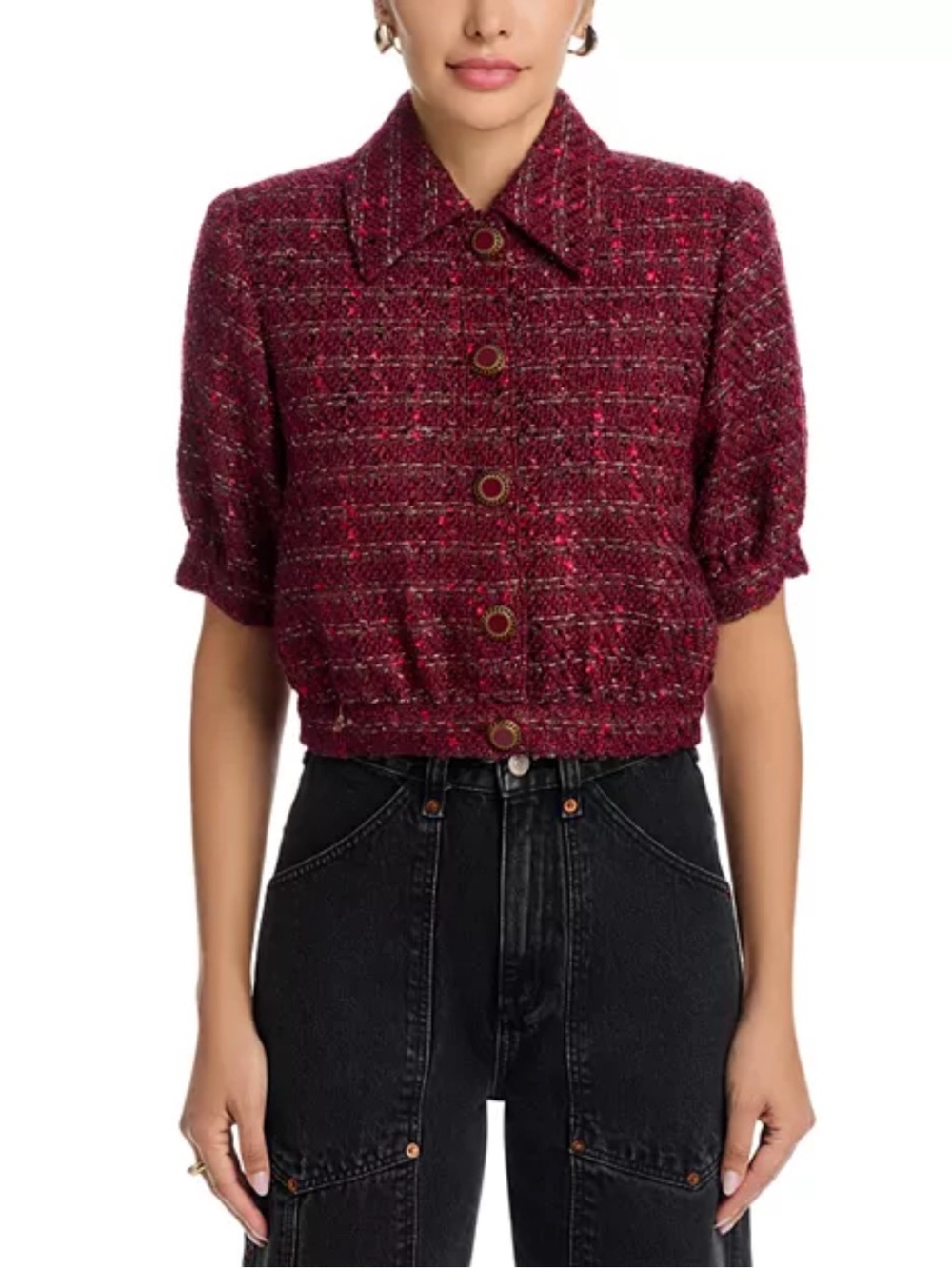 L'AGENCE
Cove Short Sleeve Cropped Jacket